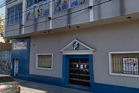 La sede del club en el que ocurrió el robo Foto: Télam