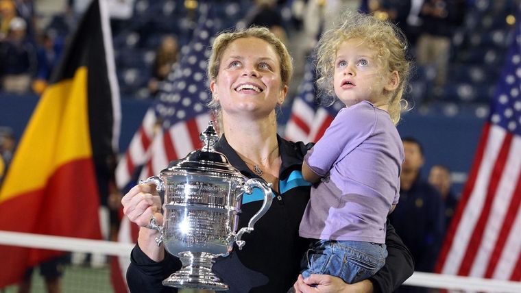 La belga Kim Clijsters fue campeona del US Open 2009 y 2010 luego de ser madre por primera vez. Foto: WTA