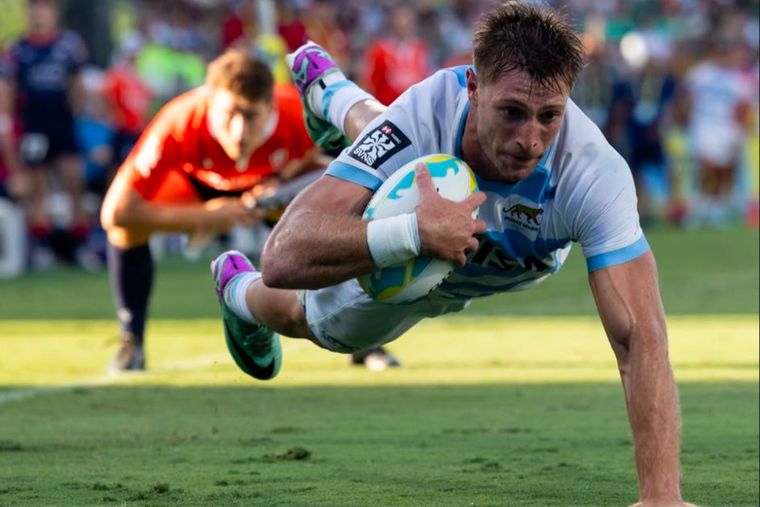 Los Pumas 7s se metieron entre los cuatro mejores de Perth. Foto: @LosPumas7s