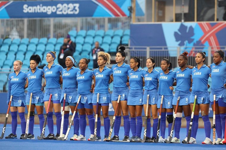 Se fugaron 6 jugadoras de Hockey de Cuba de los Juegos Panamericanos Santiago 2023 Foto: Twitter Francys Romero