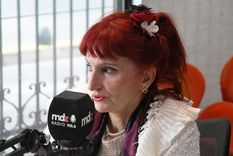 Vilma Rúpulo en los estudios de MDZ Radio. Foto: Rodrigo DAngelo / MDZ