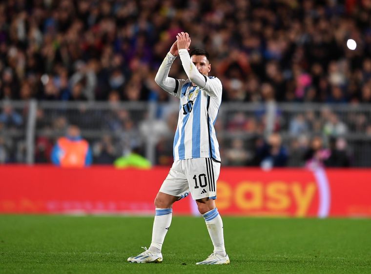 Messi y una frase llamativa: ¿se acostumbrará a salir en la Selección? Foto: Télam