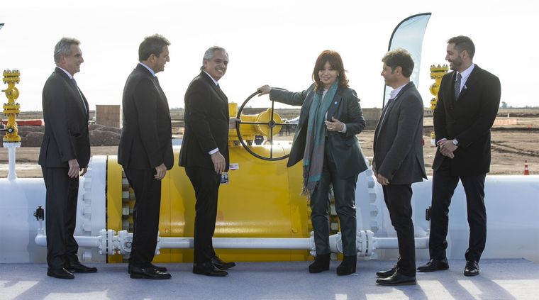 Gobierno. Sergio Massa, Alberto Fernández y Cristina Kirchner. Foto: Télam