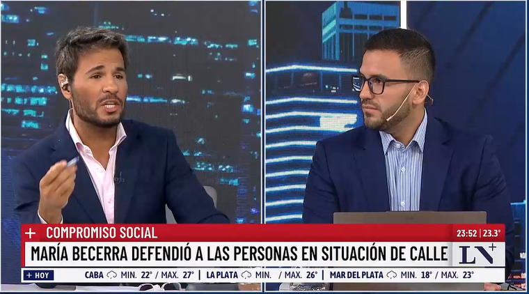 Tomás Dente apuntó contra María Becerra. Tomás Dente apuntó contra María Becerra.