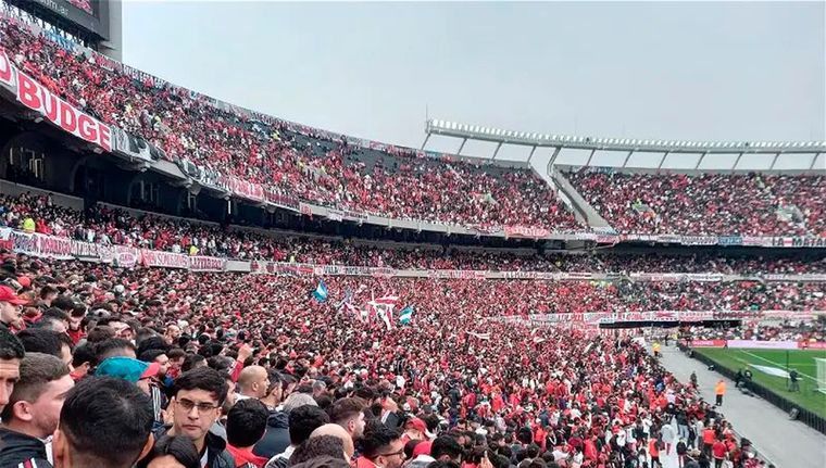 El accidente se produjo luego del segundo gol de Borja: según testigos, producto de una avalancha en una tribuna que ahora es platea y tiene butacas. Foto: @sivorialta14