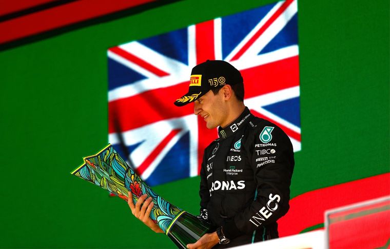 George Russell El británico se consagró en el Gran Premio de Interlagos de Formula 1.