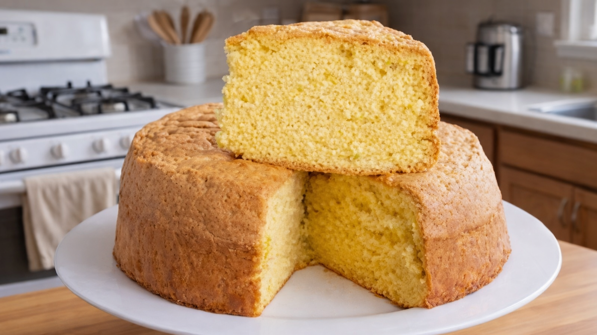 Esta receta de bizcochuelo listo en solo 5 pasos es la perfección ¡te encantará!