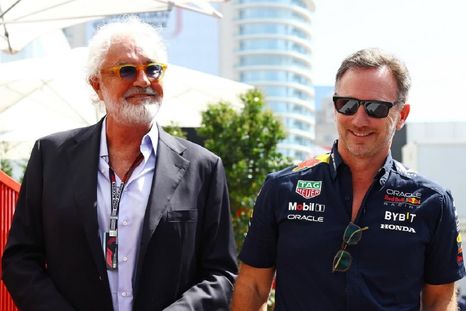 Christian Horner junto a Flavio Briatore.&nbsp;