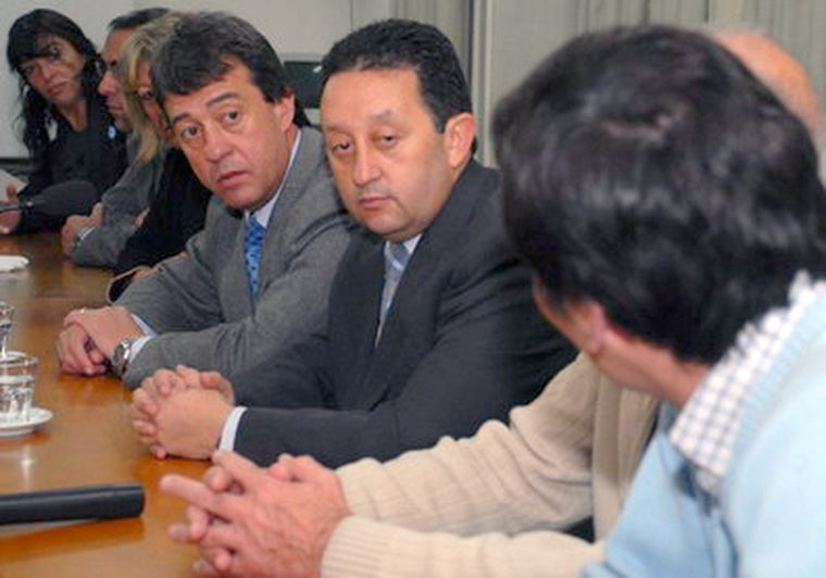 Jaque, aquí junto a uno de los intendentes leales a su gestión: Adolfo Bermejo, de Maipú. Foto: Marcelo Ruiz/ MDZ