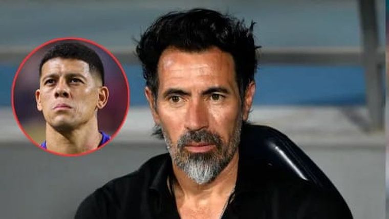 Eduardo Domínguez volvió a hablar sobre la chance de que Marcos Rojo sea refuerzo de Estudiantes.