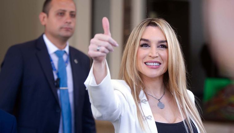Fátima Flórez está en pareja con Javier Milei. Foto: Télam.