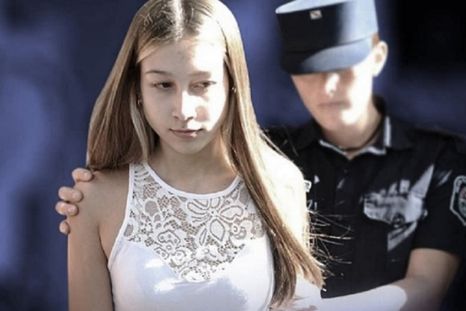 Nahir Galarza al ser detenida Foto: Télam