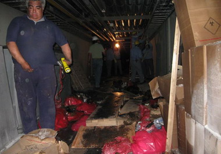 Así quedaron las instalaciones en el Notti. Foto: MDZ