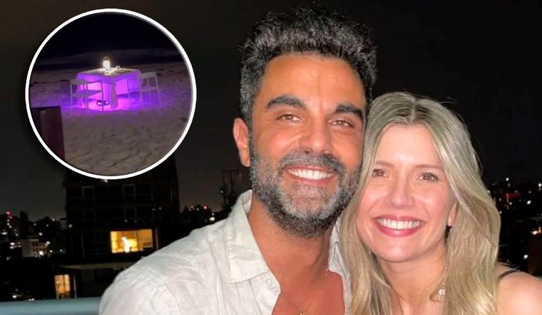 Laurita Fernández mostró una cena romántica