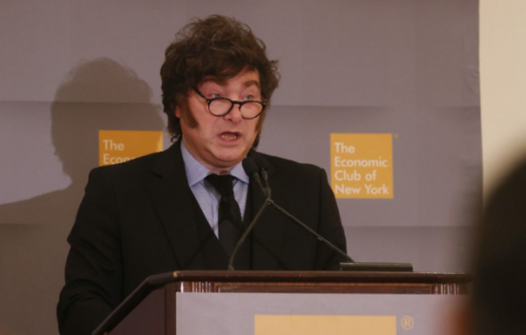 Javier Milei en Nueva York.&nbsp;