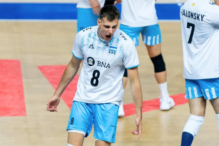 Agustín Loser, pieza fundamental para el seleccionado argentino, será uno de los cinco mendocinos en París. Foto: Archivo FEVA