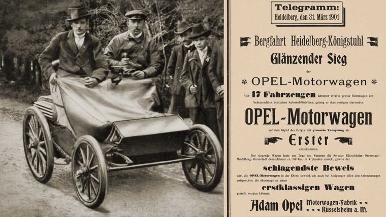 Königstuhl Hill Climb Race, Opel 1901