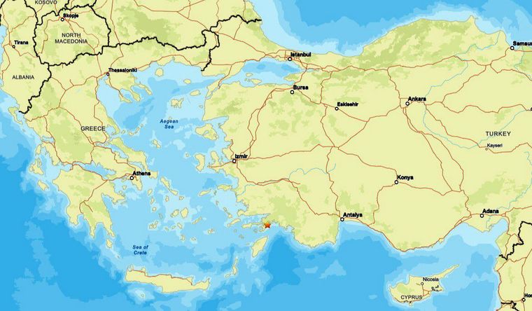 La zona afectada por el terremoto. Foto: DPA La zona afectada por el terremoto. Foto: DPA