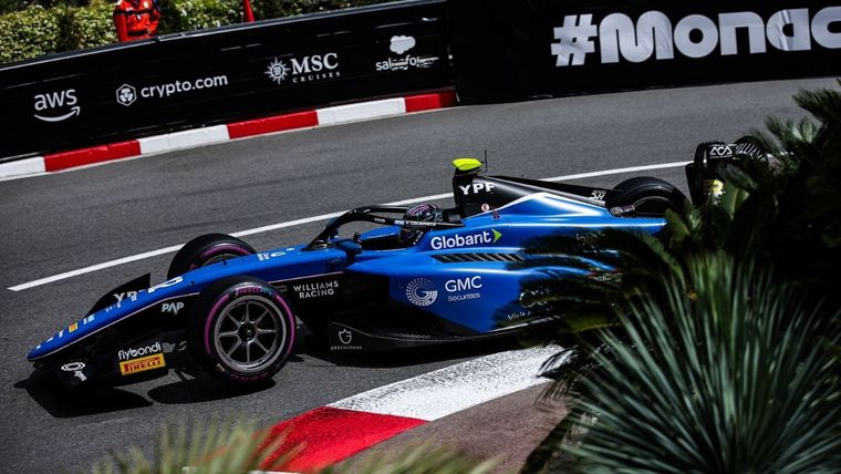 Franco Colapinto logró un positivo resultado en Mónaco. Foto: @FranColapinto