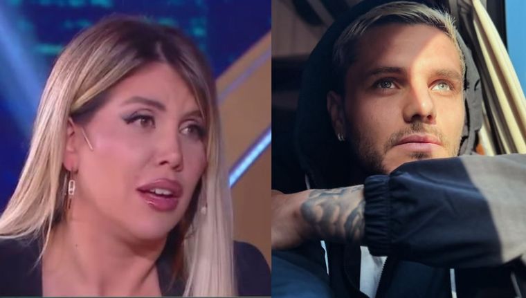 Wanda Nara y Mauro Icardi, envueltos en un rumor de infidelidad que data de hace siete años Foto: Captura de pantalla: Telefe/ Instagram: @mauroicardi