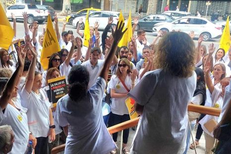 Ampros rechazó la oferta de aumento salarial. Foto: Ampros Ampros rechazó la oferta de aumento salarial. Foto: Ampros