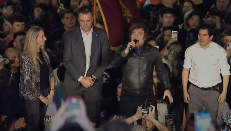 Milei encabezó un acto de LLA en Córdoba