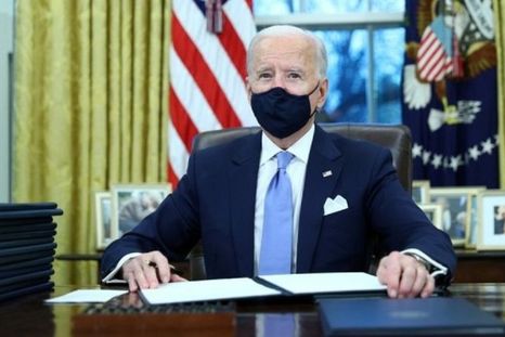 Tras jurar el cargo, Joe Biden se dirigió a la Casa Blanca para iniciar sus primeras acciones de gobierno.