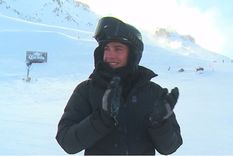 Francisco Stoessel pasa unos días de disfrute en el centro de ski Las Leñas Foto: MDZ