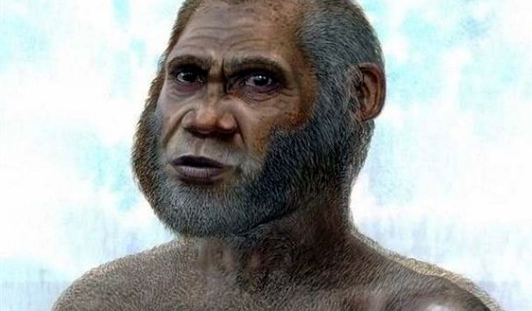 Recreación de un individuo de la especie humana en la Edad de Piedra. Foto: Efe.