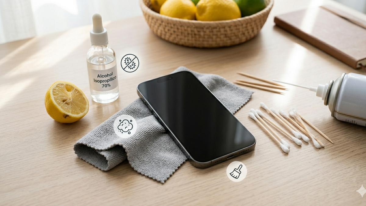 La guía de limpieza segura para desinfectar el celular sin rayar la pantalla