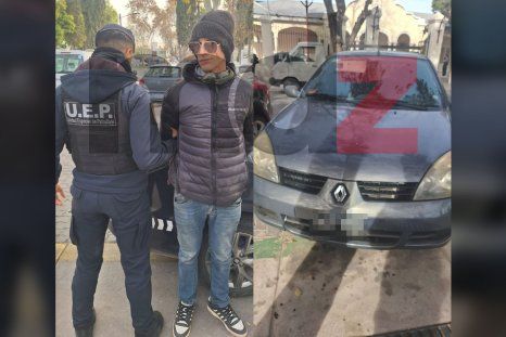 El sospechoso que fue detenido por el robo del auto en Las Heras. El sospechoso que fue detenido por el robo del auto en Las Heras.