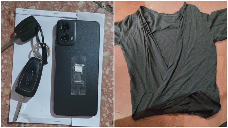 En los allanamientos secuestraron prendas de vestir y celulares. En los allanamientos secuestraron prendas de vestir y celulares.