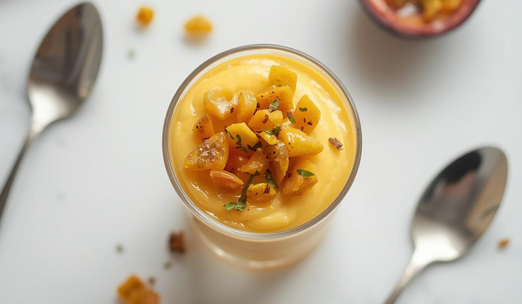 En verano, el mousse de maracuyá se disfruta mejor bien frío y recién servido. En verano, el mousse de maracuyá se disfruta mejor bien frío y recién servido.