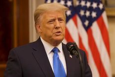 En su video de despedida, Donald Trump enumeró lo que considera son sus mayores logros como presidente de Estados Unidos. Foto: EPA