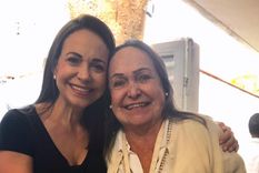 Corina Machado junto a su madre Foto: Gentileza Corina Machado junto a su madre Foto: Gentileza