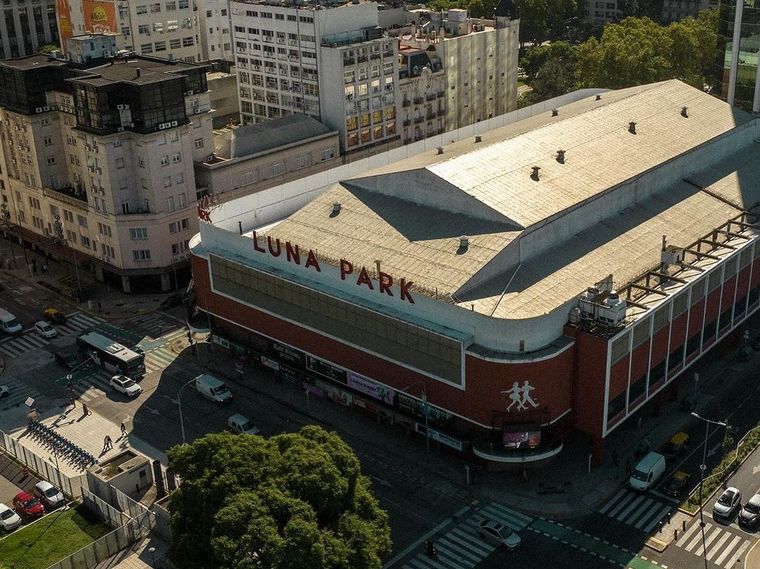 El estadio Luna Park fue sede de grandes eventos deportivos, conciertos y actos políticos Foto: Instagram @lunaparkstadium