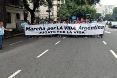 &nbsp;La 11° Marcha por la vida en la ciudad de Buenos Aires.