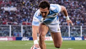 Rodrigo Isgró, decisivo en el último tramo de Los Pumas en el año. El mendocino en gran momento.