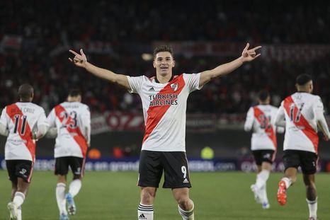Julián Álvarez sigue dándole alegrías a River. Julián Álvarez sigue dándole alegrías a River.