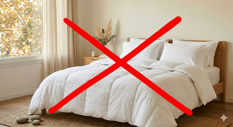 Adiós al edredón. Fuente: IA Gemini.