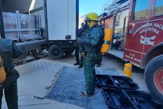 Parte del procedimiento Foto: Gendarmería Nacional.