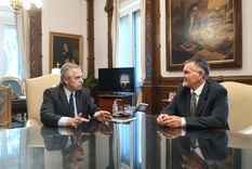 Carlos Castagneto, el titular de la Administración Federal de Ingresos Públicos (AFIP) junto a Alberto Fernández. Foto: Foto de Archivo. Presidencia.