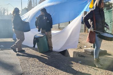 MDZol | Corte de trabajadores del exCose. Foto: Gentileza Trabajadores del exCose