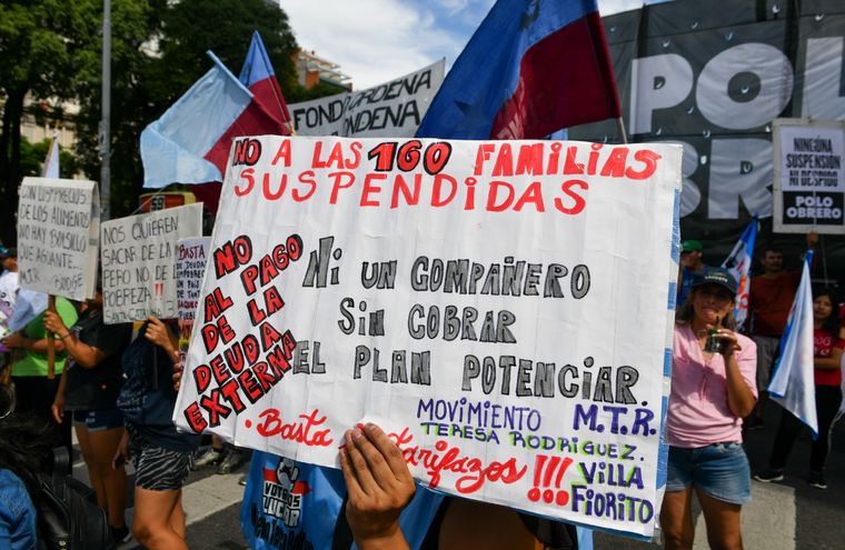 El Plan Potenciar Trabajo era la puerta de acceso a a beneficios y privilegios en la casta piquetera. Foto: Noticias Argentinas