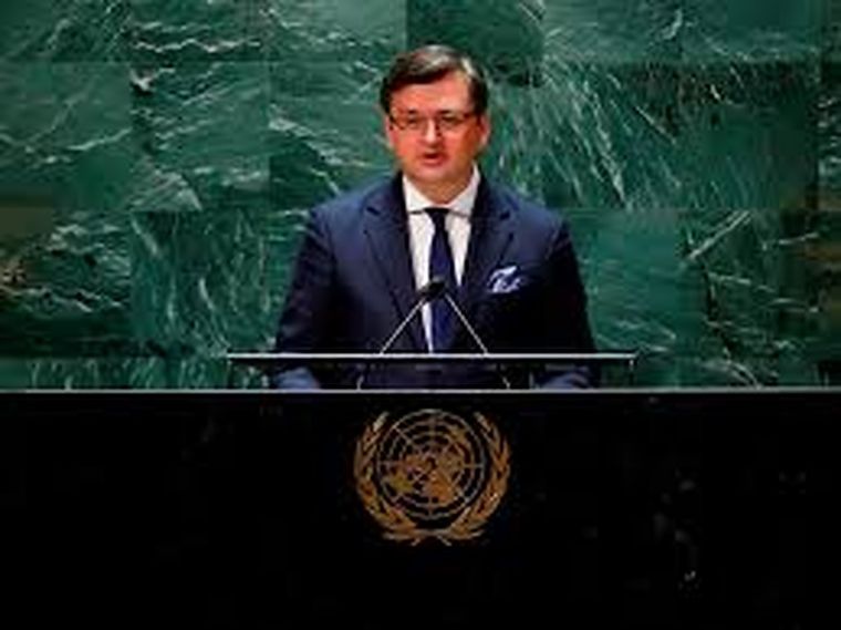 Foto: Dimitro Kuleba en las Naciones Unidas.