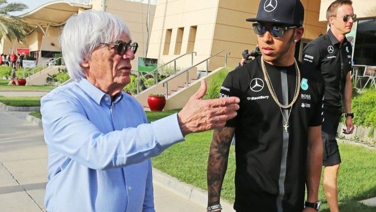 Ecclestone coincidió con Hamilton y criticó a la F1.