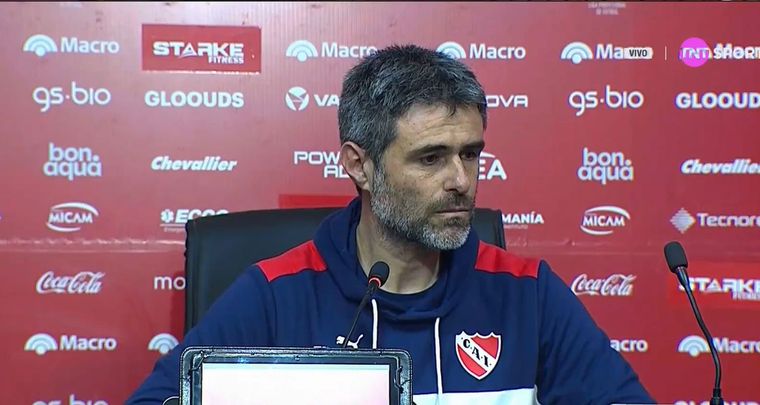 El entrenador del elenco de Avellaneda fue contundente. Foto: Captura