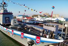 El destructor de Corea del Norte fue inaugurado. Foto: Armada del Ejército Popular de Corea