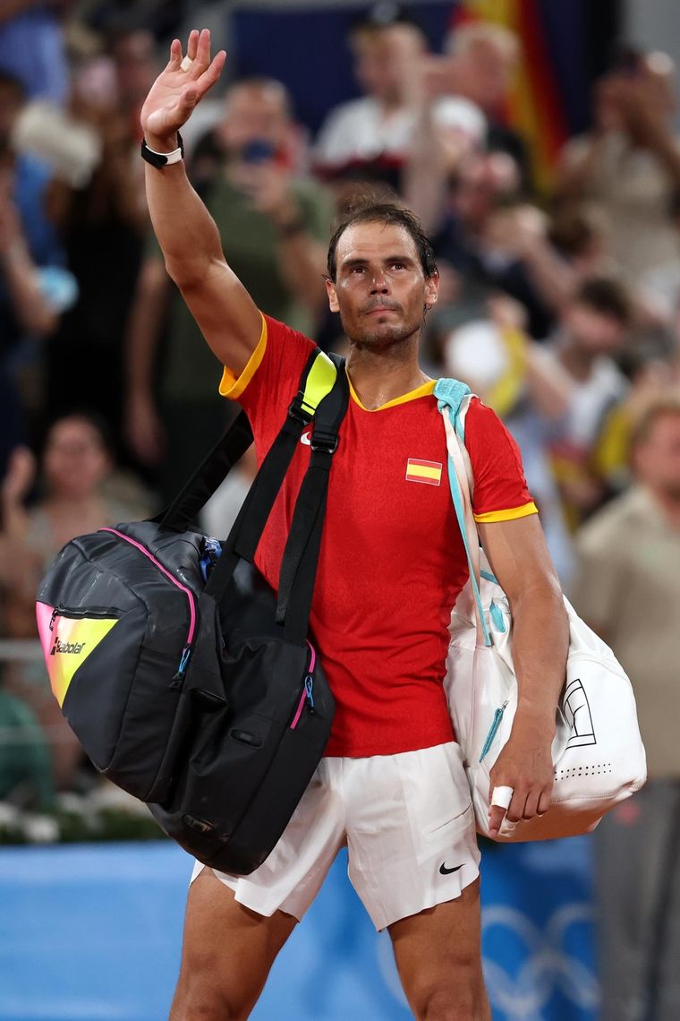 Rafael Nadal, en su despido de los Juegos Olímpicos. Foto: EFE