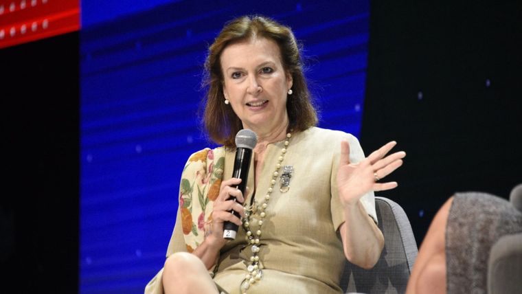 Mondino habló hoy durante el Summit 2024 organizado por la Camara de Comercio de Estados Unidos en la Argentina (AmCham). Foto: Juan Mateo Aberastain / MDZ